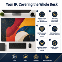 Alas Meja Berlisensi XXL Custom Full Print Mouse Pad untuk Penggemar Anime Esports Setup Alas Karet Anti Selip dari Ujung ke Ujung OEM