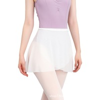 Grand tutu et jupes de danse classique pour femmes adultes, jupe mi-longue en polyester, tenue d'entraînement et de performance