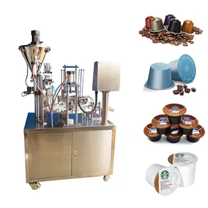 Machine automatique de remplissage et de scellage de tasse de café de poudre de café de productivité élevée