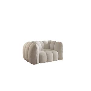 Sofá Seccional Modular Convertible Moderno Color Crema - Diseño Cómodo para Apartamentos y Hoteles, Sofá Perezoso Estilo Calabaza para Ocio - Product Image 4