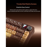 Teclado Mecánico XINMENG S75 de Triple Modo con Interruptores Intercambiables en Caliente, 6000 mAh, 1 kHz, para Juegos, Oficina y PC