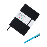 Carnet de notes personnalisé de haute qualité en cuir PU, journal A6 à couverture rigide, carnet à mot de passe avec logo
