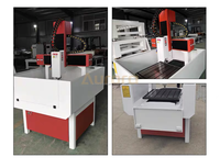 Table mobile en fonte semi-fermée AR4040 6060 machine de routeur cnc en métal pour graver le laiton et l'aluminium