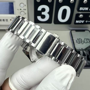 Montre-bracelet mécanique de luxe haut de gamme vintage, multifonctionnelle, avec fonctions sportives, bracelet en acier, calendrier de qualité, aiguille à trois yeux - Product Image 5