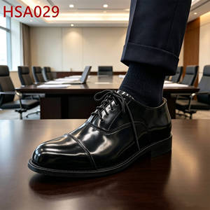 ZYF, <span class=keywords><strong>Zapatos</strong></span> <span class=keywords><strong>de</strong></span> Cuero para Hombre con Diseño <span class=keywords><strong>de</strong></span> Doble Articulación para Personal Gubernamental, <span class=keywords><strong>Zapatos</strong></span> <span class=keywords><strong>de</strong></span> Uniforme Hua Singh con Punta Redonda <span class=keywords><strong>de</strong></span> Cuero Patentado, HSA029 - Product Image 1