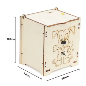 Cubo de basura inteligente con sensor infrarrojo de tecnología de producción pequeña, cubo de basura DIY - Product Image 2