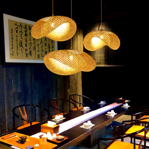 Luces de techo <span class=keywords><strong>son</strong></span> de rattan material nuevo diseño único en Vietnam de bambú lámpara de techo para la decoración - Product Image 3
