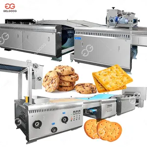 ציוד מקורי לייצור קרקרים עוגיות עוגיות הכנת מכונות אוטומטיות מכונת ביסקוויטים למאפה
