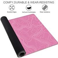 Tapis de souris en caoutchouc de qualité supérieure, directement de l'usine - Tapis de bureau XXL avec bords cousus, base antidérapante pour le jeu, le bureau et la maison