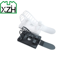 Fixateur de câble électrique en plastique avec boulon en U pour fixation de câbles, pince de serrage, organisateur et support