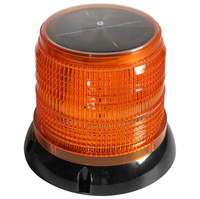 Lanterne de navigation maritime solaire à base magnétique, lumière ambrée, lanterne d'avertissement LED ambrée, lampe torche solaire jaune ambrée