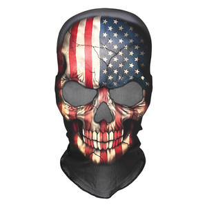 Halloween Totenkopfmaske, Gruselige Skelett-Geistermaske mit Vollgesichtsschutz, Sturmhaube für Halloween-Kostüm, Motorradfahren und Radfahren in Schwarz - Product Image 3