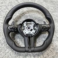 Volant sport M amélioré entièrement en cuir pour BMW F20 F22 F10 F30 F33 F35 F36 F25 F01 F48 E90 E87 E70 F15 F16 Accessoires auto