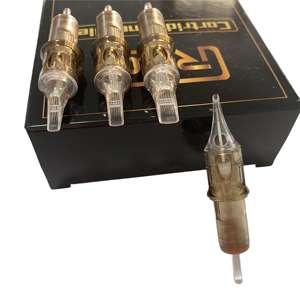 Cartuchos Desechables de Alta Calidad <span class=keywords><strong>para</strong></span> Tatuaje, <span class=keywords><strong>Agujas</strong></span> Planas con Logotipo OEM, Venta Al por Mayor de Fábrica, 20 Unidades/Caja - Product Image 1