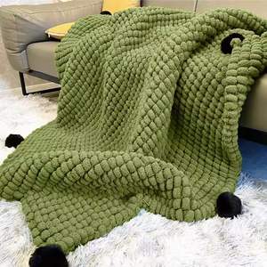 Kit de bricolage à grande boule pour tricot fait main haute ténacité fil mélangé teint en <span class=keywords><strong>coton</strong></span> boucle épaisse crochet pour canapé coussin tapis - Product Image 4