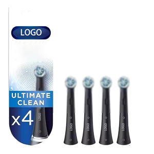 Pack de remplacement de têtes de brosse à dents électriques Ultimate Clean iO Series, 4 brosses à dents à poils blancs et noirs pour adultes Oral B IO - Product Image 4