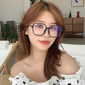 Monturas de gafas Qianai Square TR90 con filtro de luz azul, unisex, lentes de PC, anchura media, gafas ópticas para hombre y mujer - Product Image 2