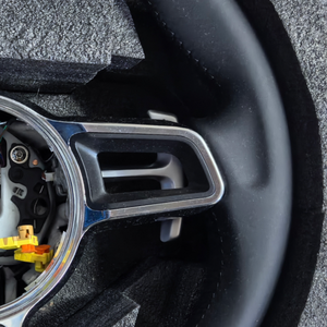 Volante de Cuero Personalizado para Porsche Cayman 911 718 987 970 958 997 Panamera <span class=keywords><strong>Macan</strong></span> Cayenne, Accesorios para Automóviles - Product Image 4