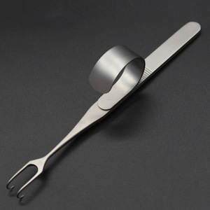 Meidiskang Gancho de acero inoxidable tipo rastrillo de doble garra para cirugía de párpados, para bolsas de ojos y párpados dobles - Product Image 4