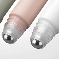 Flacon roll-on PP 15 ml avec bille métallique, tube cosmétique personnalisable avec logo pour parfum, crème contour des yeux, sérum
