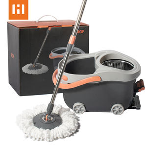 HOLAMOPA - Juego de Trapeador Giratorio Mágico 360 con Diseño de Auto Deportivo de Lujo, con Pedal y Ruedas Grandes para Limpieza de Pisos - Product Image 1