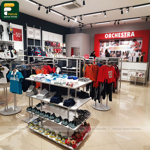 ราวแขวนเสื้อผ้าแบบตั้งพื้นเดี่ยวสำหรับร้านค้าปลีกเสื้อผ้า - Product Image 1