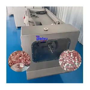 Baiyu nuova macchina per tagliare cubetti di carne congelata con motore e attrezzi per ristoranti aziende agricole