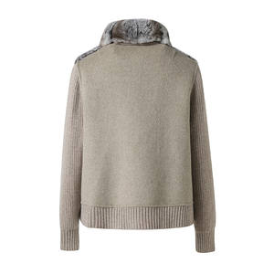 Jancoco Caldo Nuovo <span class=keywords><strong>Maglione</strong></span> da <span class=keywords><strong>Donna</strong></span> alla Moda Personalizzato <span class=keywords><strong>in</strong></span> <span class=keywords><strong>Cashmere</strong></span> Lavorato a Maglia con Pelliccia di Coniglio Rex - Product Image 2
