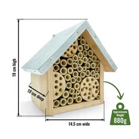 Wild Bee House Insect Home Bug Hotel avec toit en métal
