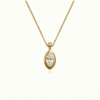 Yunzhi Vente en gros Collier pendentif vintage personnalisé en argent sterling S925 plaqué or avec moissanite 3/5 carats couleur D VVS1 pour femme
