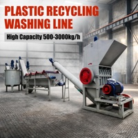 Ligne de lavage de films plastiques PP/PE pour sacs jumbo, système de déshydratation à haute vitesse par friction pour le recyclage des films usagés