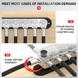 Barre omnibus en cuivre 600A 12V avec 6 goujons de borne de 3/8 po, certifiée RoHS et CE, pour blocs de distribution de batterie marine, automobile et solaire - Vente en gros - Product Image 5