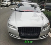 Matériau ABS pour calandre RS4 LOOK GRILLE B7 2004-2007, calandre avant pour voiture