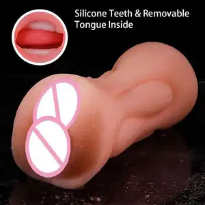 Rajeunissement Vagin Portable Easy clean Man Masturbation Pussy Removable Tongue Inside Pocket Vagina Toy For Male Sex