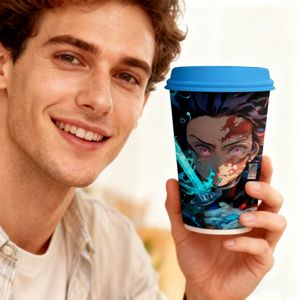 Livraison rapide, best-seller, gobelet en papier écologique <span class=keywords><strong>Demon</strong></span> <span class=keywords><strong>Slayer</strong></span>, adapté aux fêtes et à l'usage quotidien - Product Image 3