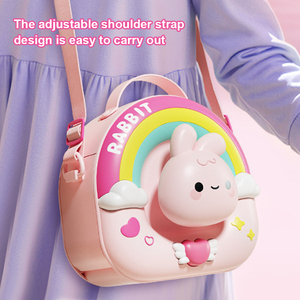 JinYing Creative DIY Cute Pink Handmade Princess Rabbit Magic <b>Box</b> Kids Magic <b>Toys</b> Girl Backpack Kit - Product Image 5