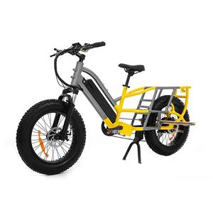 Vélo <span class=keywords><strong>cargo</strong></span> électrique à longue queue, vélo <span class=keywords><strong>cargo</strong></span> de 48V, vélo <span class=keywords><strong>cargo</strong></span> électrique à double batterie de 17,5 ah, vélo <span class=keywords><strong>cargo</strong></span> électrique familial à gros pneus, au prix d'usine - Product Image 2