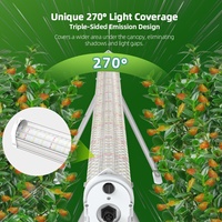 2025 nouvelle agriculture d'intérieur 100W 2.8 Umol/J 15Ft spectre complet Ip65 sous auvent Led élèvent la lumière 120W 150W pour plante