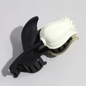 Pinzas y Clips para el Cabello con Flores <span class=keywords><strong>de</strong></span> Plástico Elegantes, 9.5cm, Diseño <span class=keywords><strong>de</strong></span> Tulipán Mediano, para Niñas - Product Image 6
