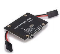 Carte de distribution d'alimentation FPV 5 en 1 PDB, double BEC 5V 12V, contrôle de la lumière LED, tracker, alarme de basse tension, quadricoptère UAV