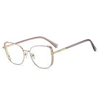 Monture optique de haute qualité et tendance pour femme, style plein cadre, verres PC, protection anti-lumière bleue, design durable et flexible, solide