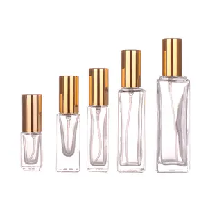 Hot Selling Clear Glass Spray Perfume Bottle 50 Ml Perfume Atomizer Long Spray Bottle In Stock