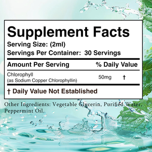 Chlorophylle Liquide Personnalisée OEM avec Chlorophylline Cuivre-Sodium Favorise une Digestion Saine Supplément Antioxydant - Product Image 2