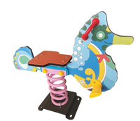Manège à ressorts en plastique et acier de haute qualité, design couleur personnalisé pour parcs d'attractions, utilisation extérieure, enfants de 3 à 12 ans, Zhenhong
