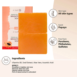 Skin Care Papaya <strong>Bleaching</strong> <strong>Set</strong> Eliminates Dark Spot Lightening Skin Fast Result Brightening <strong>Set</strong> - Product Image 4
