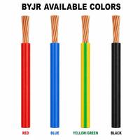 Fil flexible isolé XLPE BYJR 450/750V, cuivre toronné, résistant à la chaleur 90°C, ignifuge, pour applications de construction et appareils électroménagers