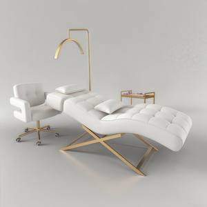 Cama de Masaje de PU de Alta Calidad para Salón de Belleza, Ajustable y Plegable, para Extensión de Pestañas, Uso en Hoteles y Dormitorios, Moderna, Comercial - Product Image 6