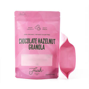 Personnalisé imprimé réutilisable durable collation alimentaire noix <span class=keywords><strong>quinoa</strong></span> feuille d'aluminium doypack céréales fruits secs emballage mylar sac avec fenêtre - Product Image 2