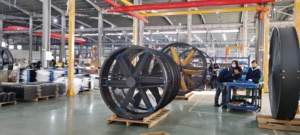Ventilador Industrial de Pedestal Keystone de 2000 mm, 6 Aspas, Protección IP55, 300 RPM, 39 dB, Cobertura de 300, Motor PMSM IE5 para Exteriores, 110V-380V - Product Image 5