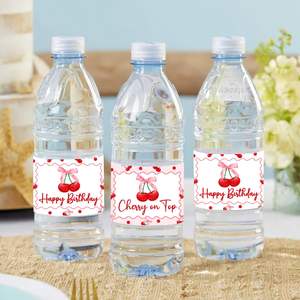 Etiquetas Adhesivas Personalizadas para Botellas de <span class=keywords><strong>Agua</strong></span>, Pegatinas para Decoraciones de Bodas, Fiestas de <span class=keywords><strong>Cumpleaños</strong></span>, Baby Showers - Product Image 3